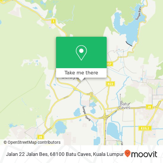 Jalan 22 Jalan Bes, 68100 Batu Caves map