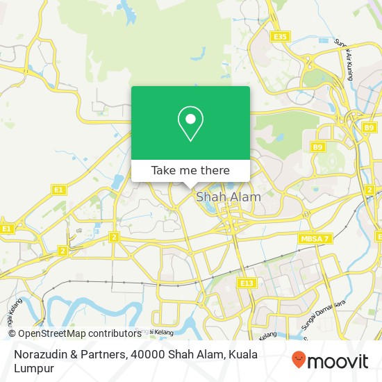 Norazudin & Partners, 40000 Shah Alam map