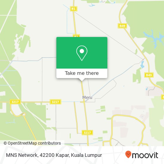 Peta MNS Network, 42200 Kapar