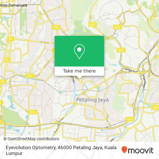 Eyevolution Optometry, 46000 Petaling Jaya map