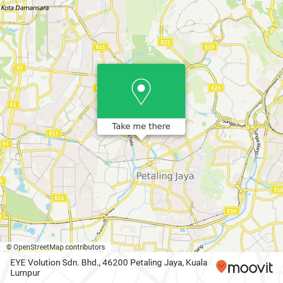 Peta EYE Volution Sdn. Bhd., 46200 Petaling Jaya