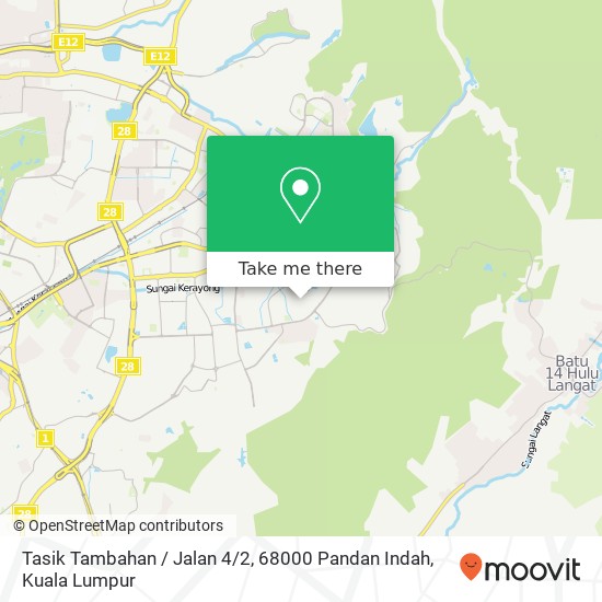 Tasik Tambahan / Jalan 4 / 2, 68000 Pandan Indah map