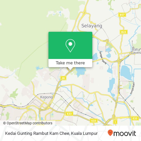 Kedai Gunting Rambut Kam Chee map