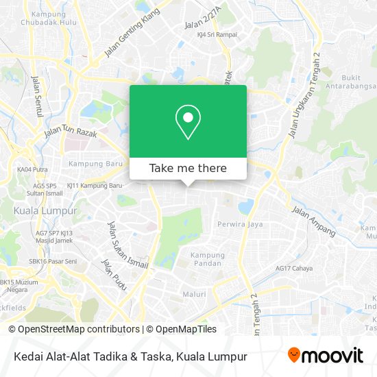 Peta Kedai Alat-Alat Tadika & Taska