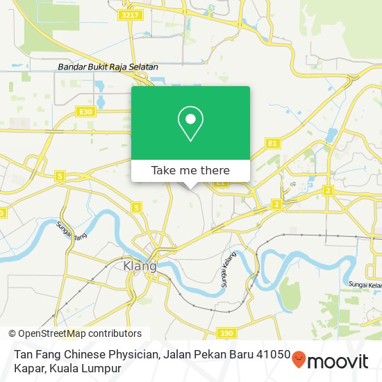 Tan Fang Chinese Physician, Jalan Pekan Baru 41050 Kapar map