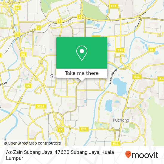 Peta Az-Zain Subang Jaya, 47620 Subang Jaya