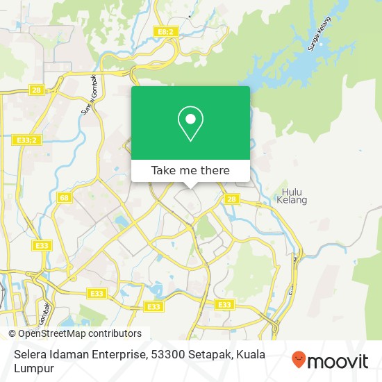 Peta Selera Idaman Enterprise, 53300 Setapak