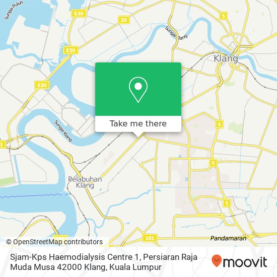 Sjam-Kps Haemodialysis Centre 1, Persiaran Raja Muda Musa 42000 Klang map