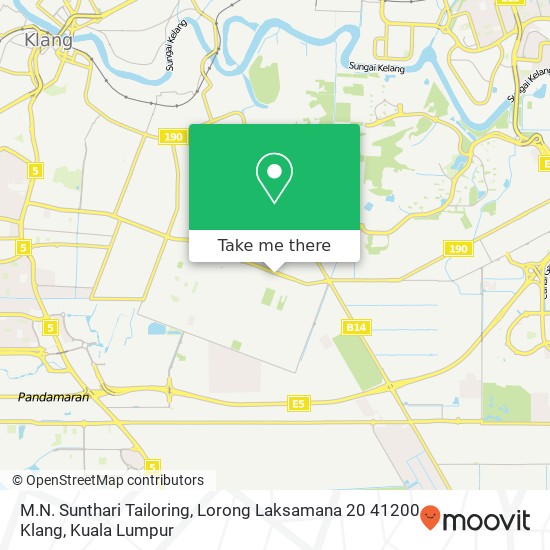 M.N. Sunthari Tailoring, Lorong Laksamana 20 41200 Klang map