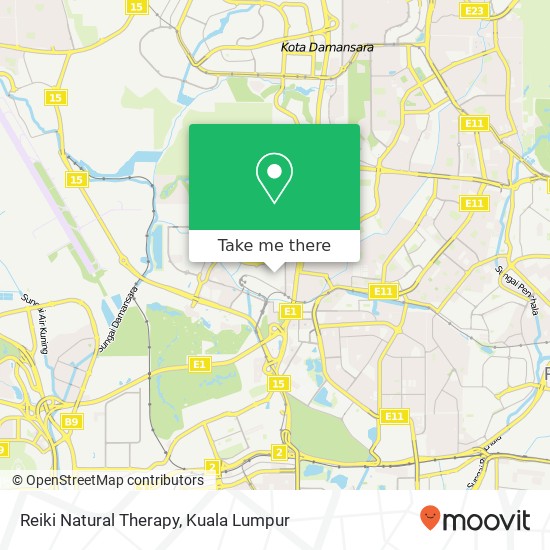Reiki Natural Therapy map