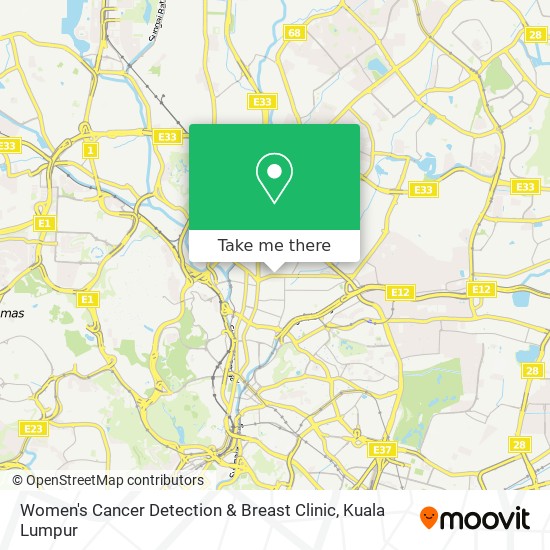 Women's Cancer Detection & Breast Clinic map