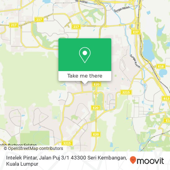 Intelek Pintar, Jalan Puj 3 / 1 43300 Seri Kembangan map