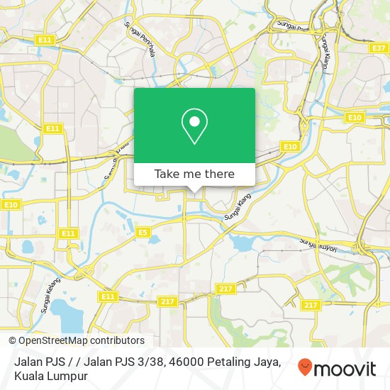 Peta Jalan PJS / / Jalan PJS 3 / 38, 46000 Petaling Jaya