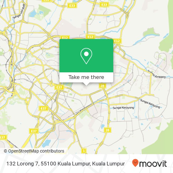 Peta 132 Lorong 7, 55100 Kuala Lumpur