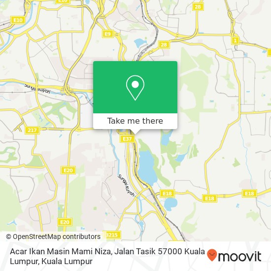 Acar Ikan Masin Mami Niza, Jalan Tasik 57000 Kuala Lumpur map