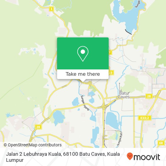Jalan 2 Lebuhraya Kuala, 68100 Batu Caves map