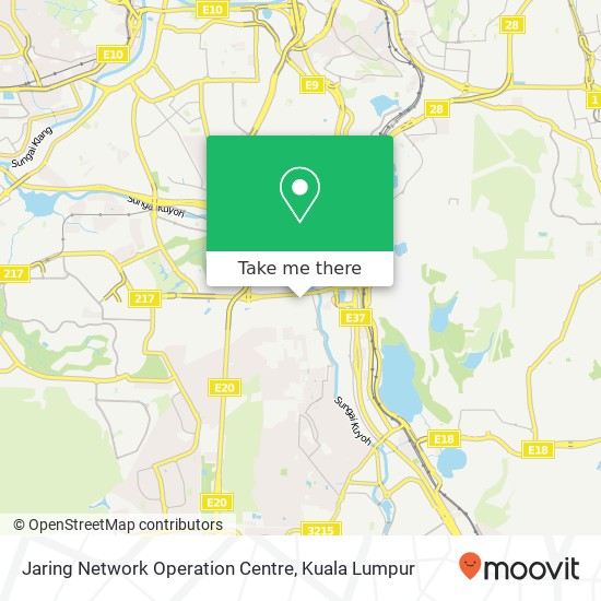 Jaring Network Operation Centre map