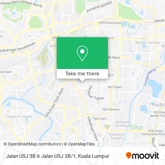 Peta Jalan USJ 3B 6 Jalan USJ 3B/1