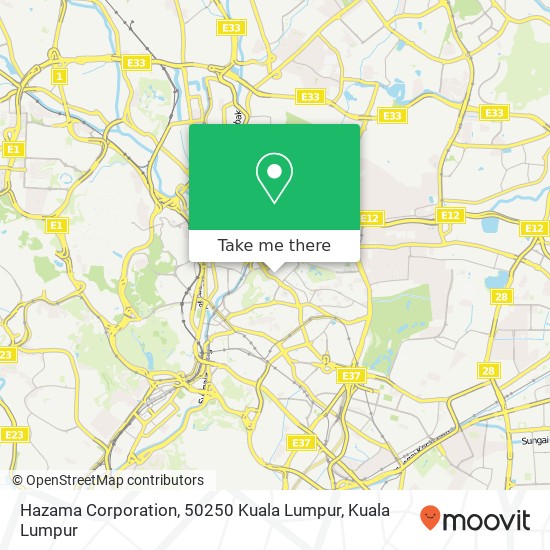 Hazama Corporation, 50250 Kuala Lumpur map