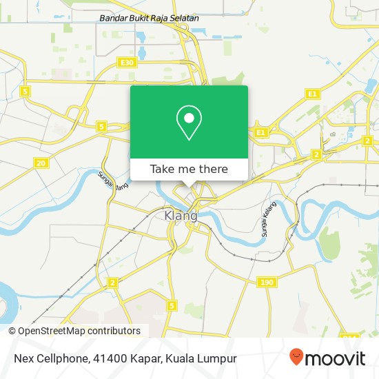 Nex Cellphone, 41400 Kapar map