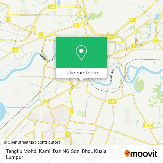 Tengku Mohd. Kamil Dan NG Sdn. Bhd. map