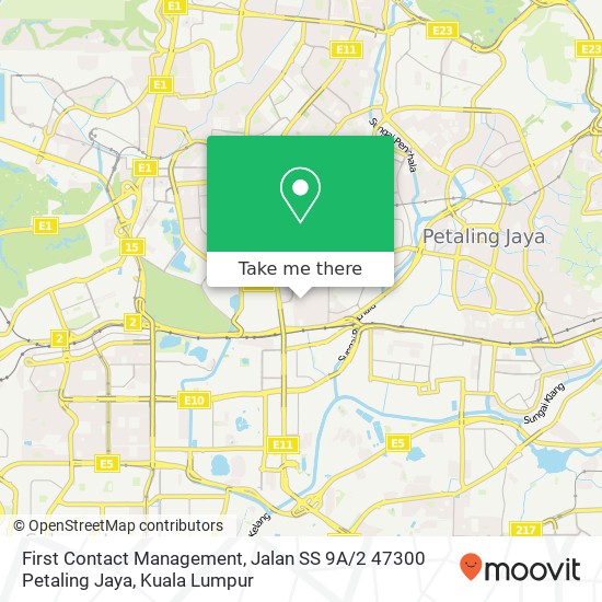 First Contact Management, Jalan SS 9A / 2 47300 Petaling Jaya map