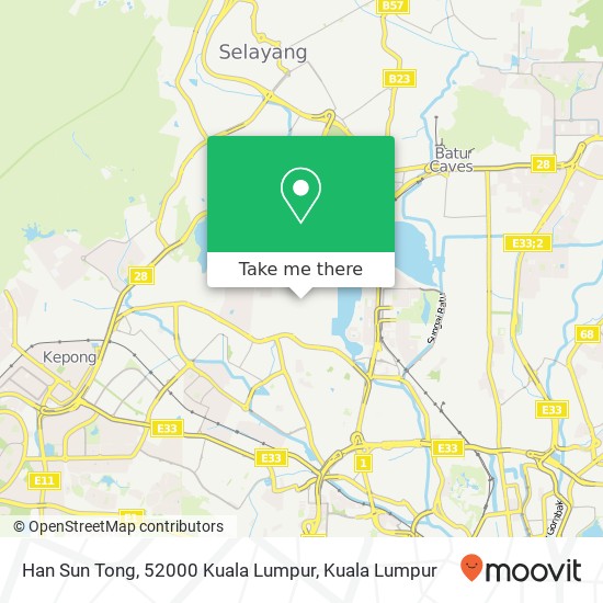 Han Sun Tong, 52000 Kuala Lumpur map