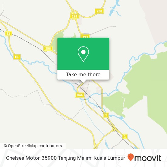 Peta Chelsea Motor, 35900 Tanjung Malim