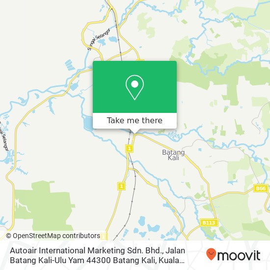 Autoair International Marketing Sdn. Bhd., Jalan Batang Kali-Ulu Yam 44300 Batang Kali map