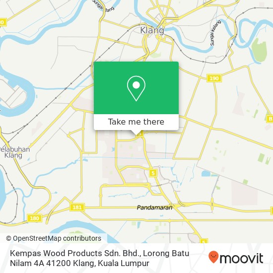 Kempas Wood Products Sdn. Bhd., Lorong Batu Nilam 4A 41200 Klang map