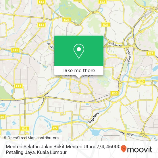 Peta Menteri Selatan Jalan Bukit Menteri Utara 7 / 4, 46000 Petaling Jaya