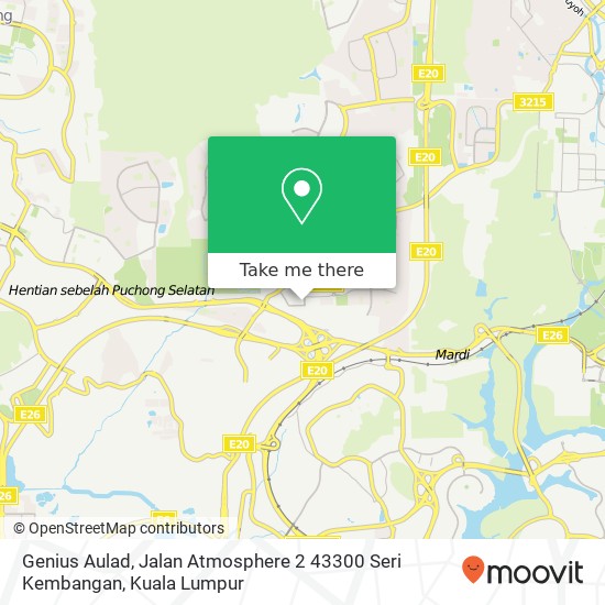 Genius Aulad, Jalan Atmosphere 2 43300 Seri Kembangan map