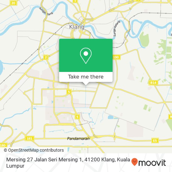 Mersing 27 Jalan Seri Mersing 1, 41200 Klang map