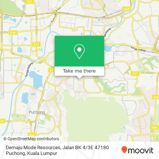 Demaju Mode Resources, Jalan BK 4 / 3E 47180 Puchong map