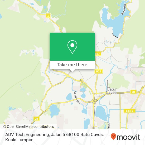 Peta ADV Tech Engineering, Jalan 5 68100 Batu Caves