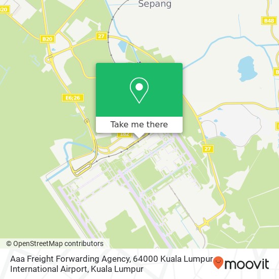Aaa Freight Forwarding Agency, 64000 Kuala Lumpur International Airport map