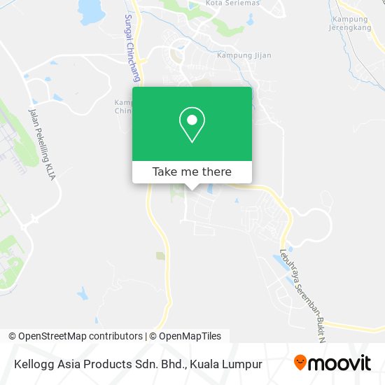 Kellogg Asia Products Sdn. Bhd. map