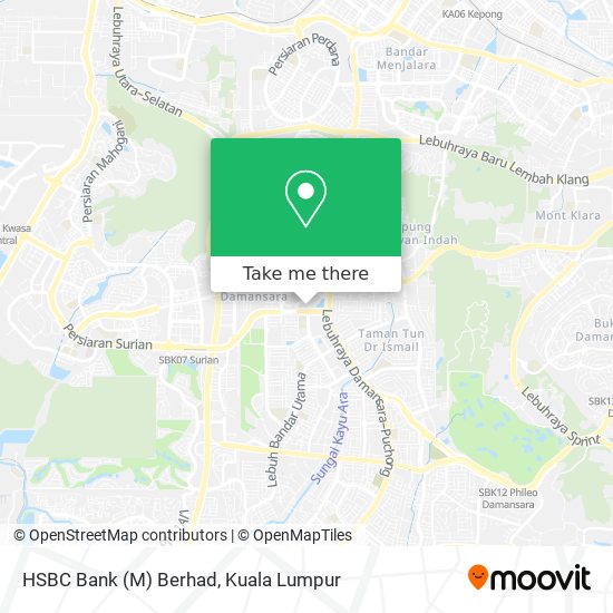 HSBC Bank (M) Berhad map