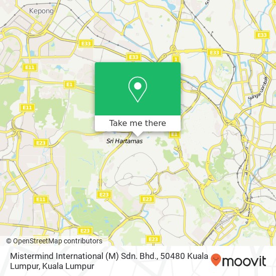Mistermind International (M) Sdn. Bhd., 50480 Kuala Lumpur map