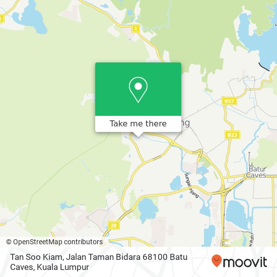 Tan Soo Kiam, Jalan Taman Bidara 68100 Batu Caves map