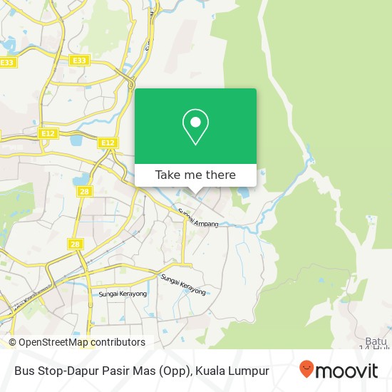 Peta Bus Stop-Dapur Pasir Mas (Opp)