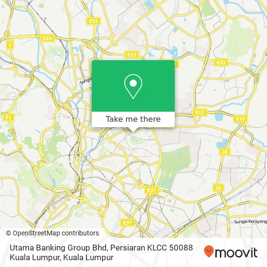 Utama Banking Group Bhd, Persiaran KLCC 50088 Kuala Lumpur map