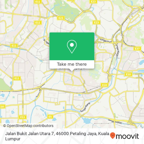 Peta Jalan Bukit Jalan Utara 7, 46000 Petaling Jaya