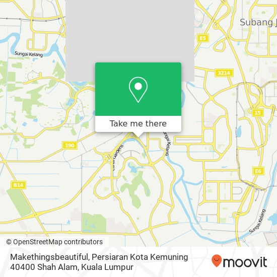 Peta Makethingsbeautiful, Persiaran Kota Kemuning 40400 Shah Alam