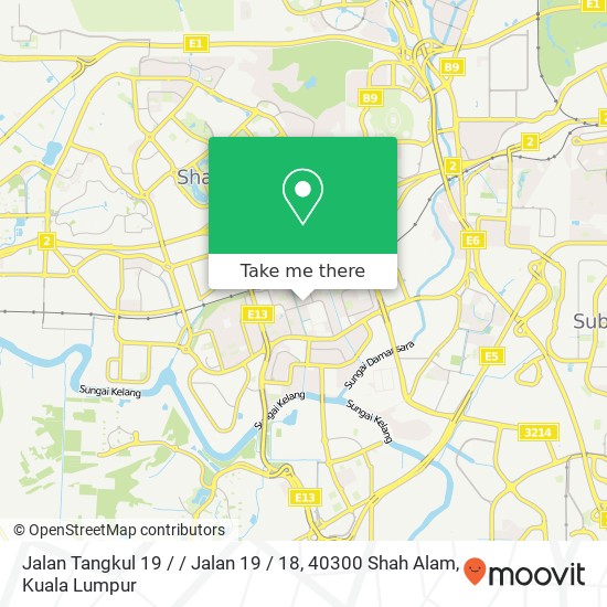 Peta Jalan Tangkul 19 / / Jalan 19 / 18, 40300 Shah Alam