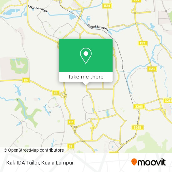 Kak IDA Tailor map