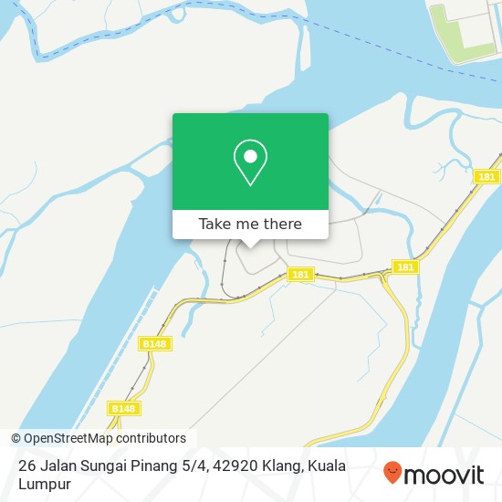 Peta 26 Jalan Sungai Pinang 5 / 4, 42920 Klang