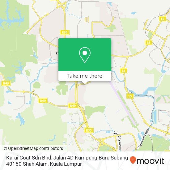 Karai Coat Sdn Bhd, Jalan 4D Kampung Baru Subang 40150 Shah Alam map