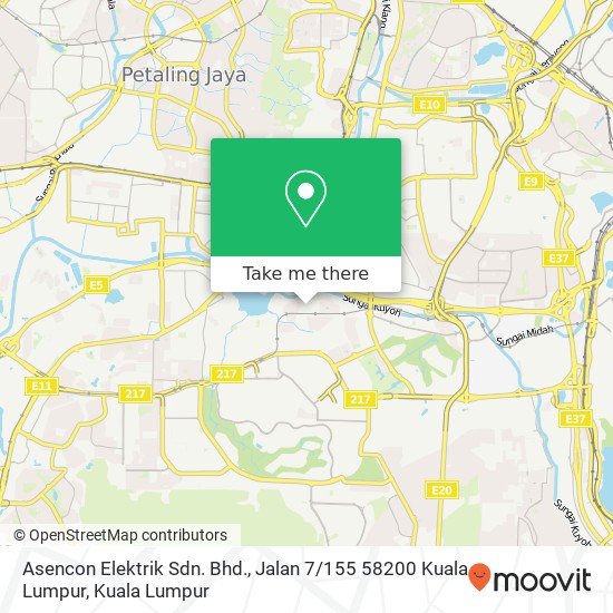 Asencon Elektrik Sdn. Bhd., Jalan 7 / 155 58200 Kuala Lumpur map