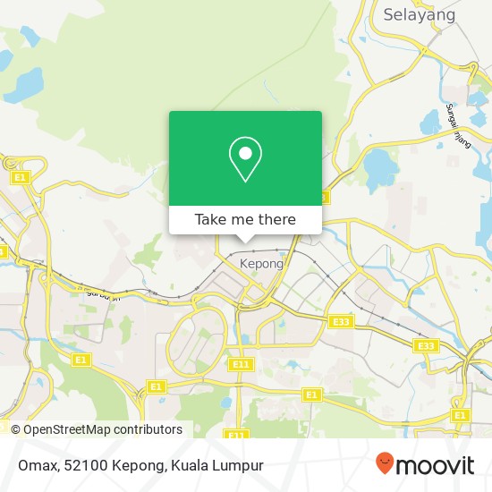 Omax, 52100 Kepong map